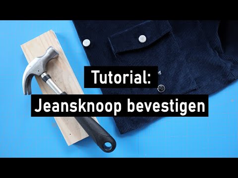 Tutorial: jeansknoop bevestigen