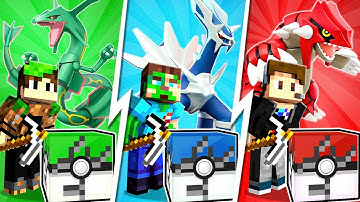 One Color POKEMON Lucky Block RACE in Minecraft