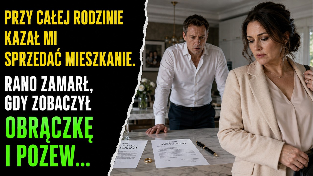 Palce Maurycego zacisnęły się na moim nadgarstku pod obrusem tak mocno, że widelec wypadł mi z dłoni i uderzył o porcelanowy talerz. Jedenaście osób przy stole spojrzało w moją stronę – i nikt nie...