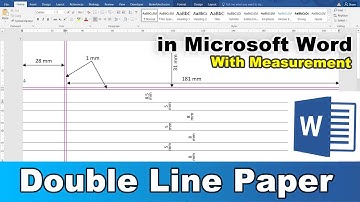 Double Line Paper in Microsoft Word - Double Ruled Paper in MS Word
