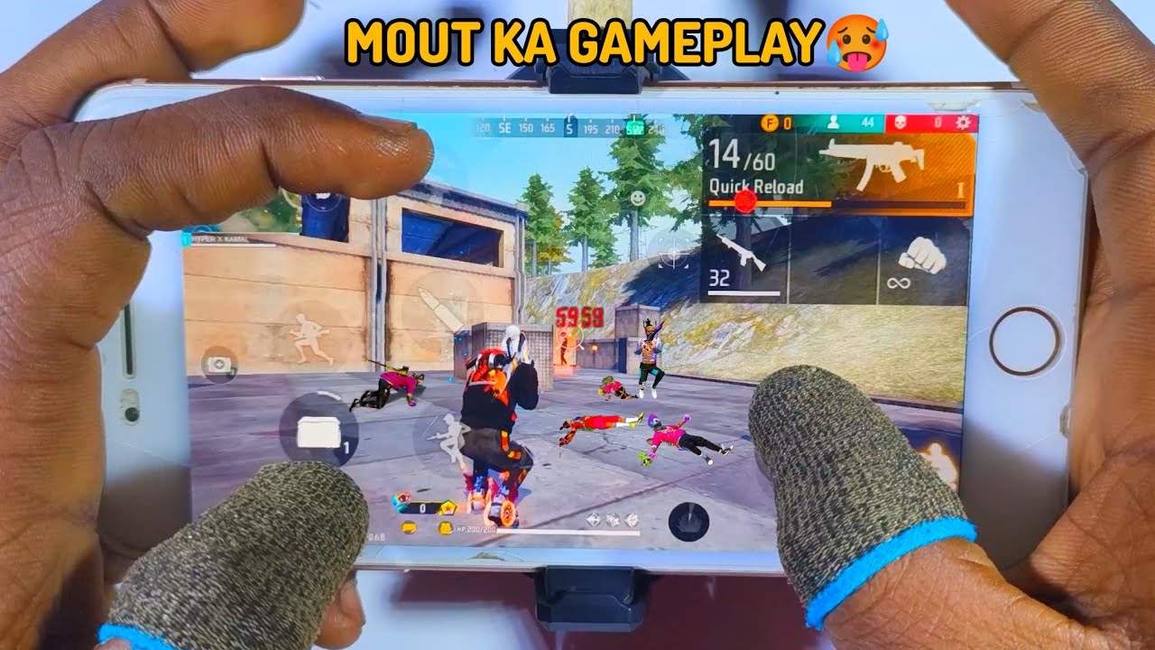 iPhone 8 Plus Free Fire Gameplay ⚙️Settings Free Fire max HUD+DPI+MACRO 2 gb ram ⚡