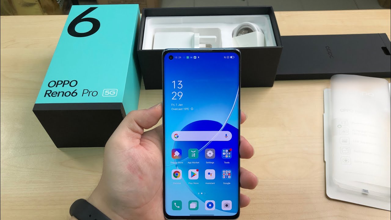 Oppo Reno 6 Pro 5G Unboxing + First Boot Up (Arctic Blue) - YouTube