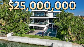 Touring a $25,000,000 Miami Waterfront Mansion on an Exclusive Island