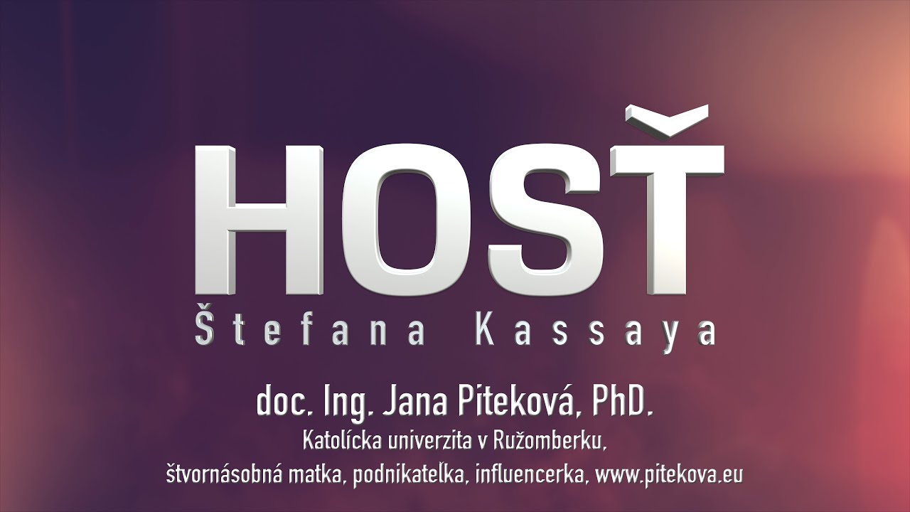 Hosť profesora Štefana Kassaya: doc. Ing. Jana Piteková, PhD.