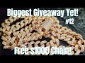 My biggest jewelry giveaway to date  1k iced out rose gold miami cuban link