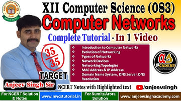 Computer Network Part 1 | Class 12 Computer Science 083 | CBSE Board Examination | CS 083 12