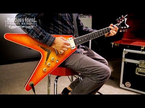 Dean USA V 1977 Electric Guitar, Transparent Cherry Burst - YouTube