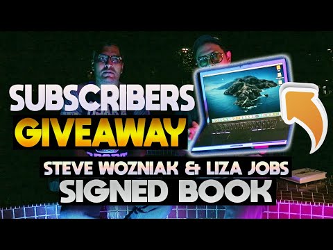 SUBSCRIBERS GIVEAWAY MACBOOK PRO STEVE WOZNIAK LISA JOBS SIGNED BOOK