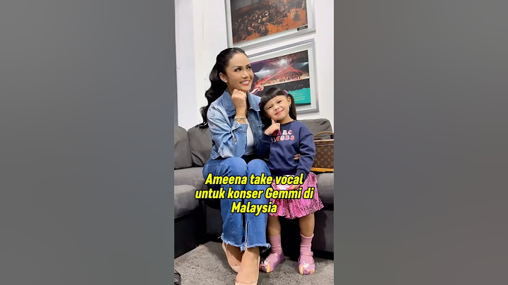 Ameena ikutan take vocal sama Gemmi,Mama dan Tia, gimana guys suara Ameena? #ameena #attahalilintar