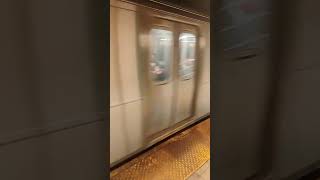Arriving train please step away from the edge #nyc #mta #subway #brooklyn