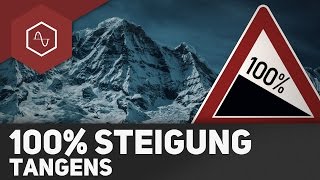 100% Steigung? - Tangens