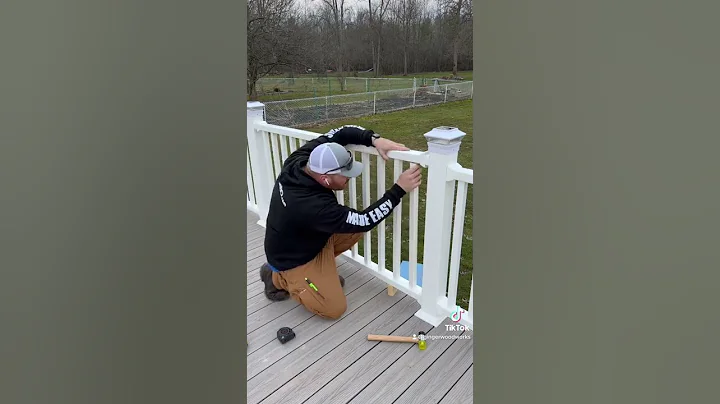 Helpful railing install tip.  #howto #tipsandtricks #deck #tools #building #construction