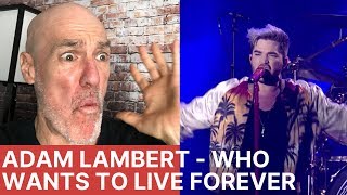 Voice Teacher Reacts  Adam Lambert + Queen  Who Wants to Live Forever, Live  Isle of Wright 2016