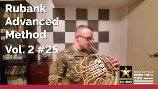 Etude Tutorial: Horn- Rubank Advanced Method, Vol. 2 #25 (Idaho All-State) | U.S. Army Band