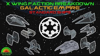 X Wing Miniatures Faction Breakdown - Galactic Empire