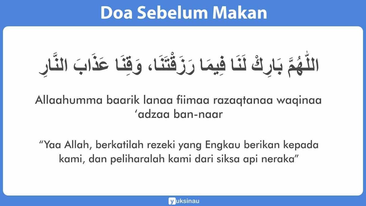 Doa makan - YouTube