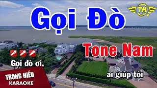 Karaoke Gọi Đò Tone Nam Nhạc Sống Trọng Hiếu