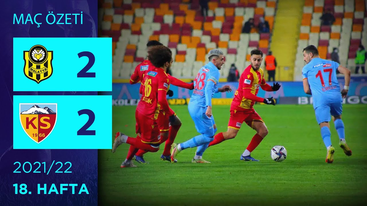 2021-2022 Süper Lig YENİ MALATYASPOR - KAYSERİSPOR 2-2 Maç Özeti