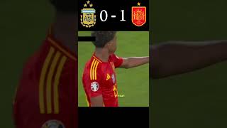 What a match 🥵 | Argentina vs Spain | Finalissima 2025 #trending #shorts #football