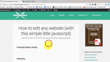 Edit Any Website (Javascript trick)