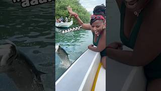 When You Try To Feed A Fish