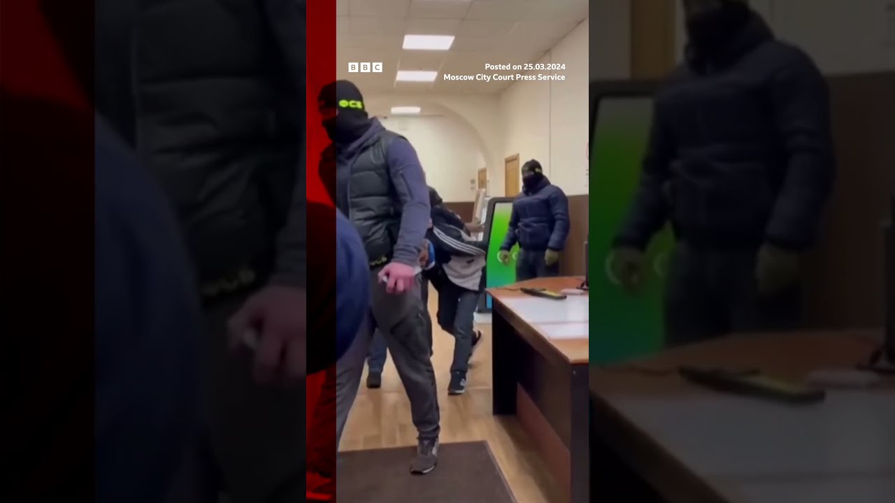 Russia Concert Hall Attack Suspects Dragged Into Moscow Court Shorts BBCNews