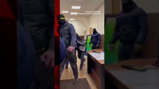 Russia concert hall attack suspects dragged into Moscow court. #Shorts #BBCNews