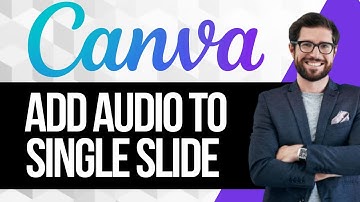 How to Audio to a Single Slide in Canva