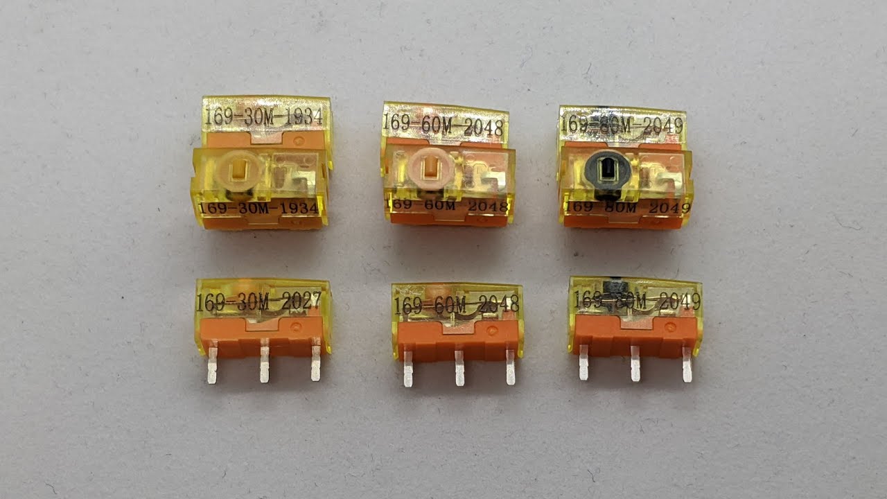 TTC Gold 60m, TTC Gold 80m. Comparison of ttc family microswitches