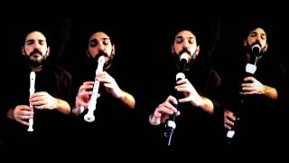 Video thumbnail of "Henry Purcell - Rondo (Rondeau from Abdelazer) - Flute (recorder) Quartet"