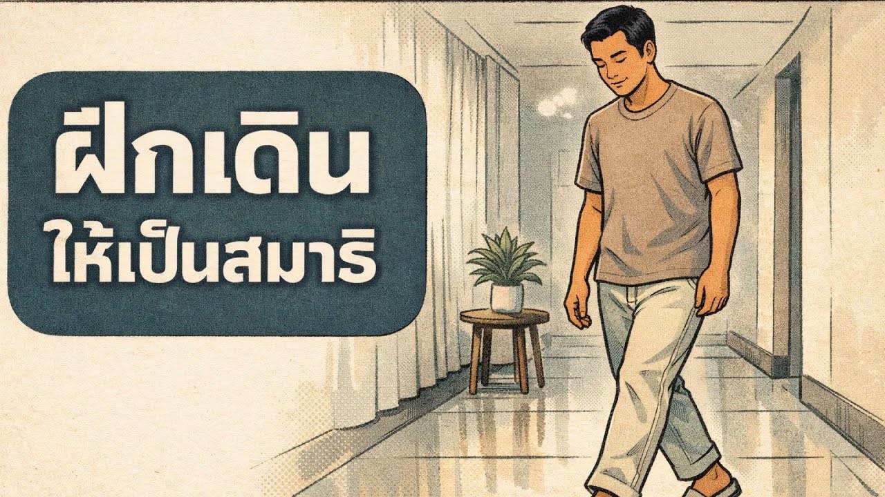 เดินช้าให้ใจเร็วขึ้น: เดินสมาธิที่ทำได้จริงในชีวิตประจำวัน