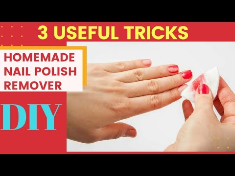 How to make nail polish remover at home|Homemade nail polish remover|Nnail polish  remover at home - YouTube