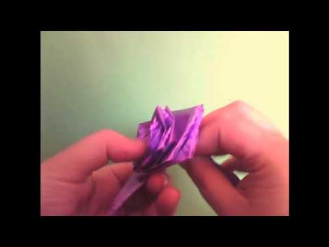 Encantador importar proteger como hacer una rosa con cinta de regalo - YouTube