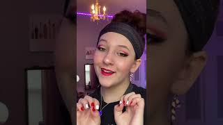 My candy cane look #christmas #makeup #trending #candycane