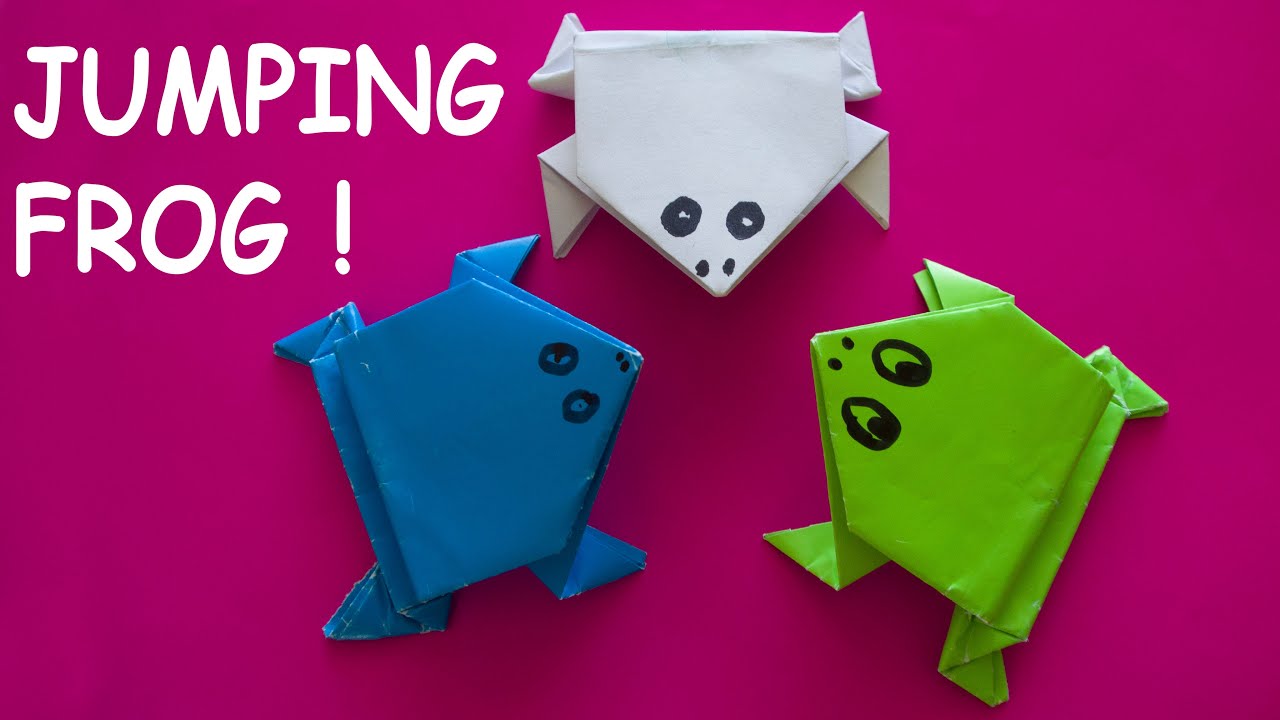 Easy origami How to Make an Origami Jumping Frog YouTube