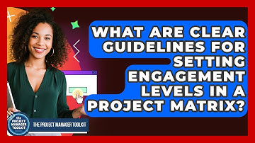 What Are Clear Guidelines For Setting Engagement Levels In A Project Matrix?