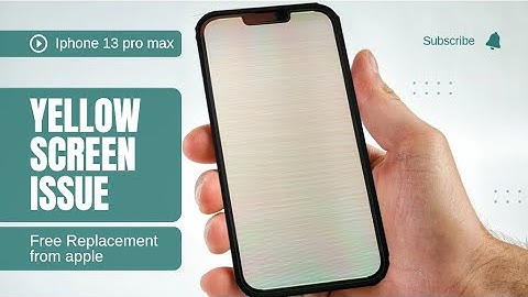 iPhone 13 Pro Max Yellow Screen Fixed for Free by apple