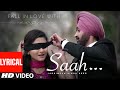 Jassimran Singh Keer: Saah Full Lyrical Video | Punjabi "Romantic Song" | Desi Routz | T-Series