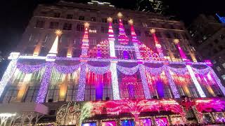 Rockefeller Center Christmas Tree Lighting 2021 ,5th ave Manhattan Ny, recorrido by daffyli27 4,514 views 2 years ago 13 minutes, 16 seconds