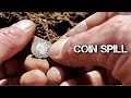 I did not expect to find all these old coins metal detecting the old cellar in the woods