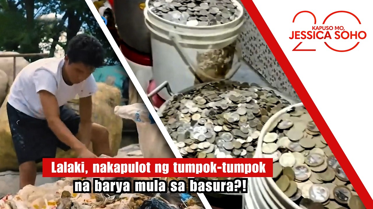 Lalaki, nakapulot ng tumpok-tumpok na barya mula sa basura?! | Kapuso Mo, Jessica Soho