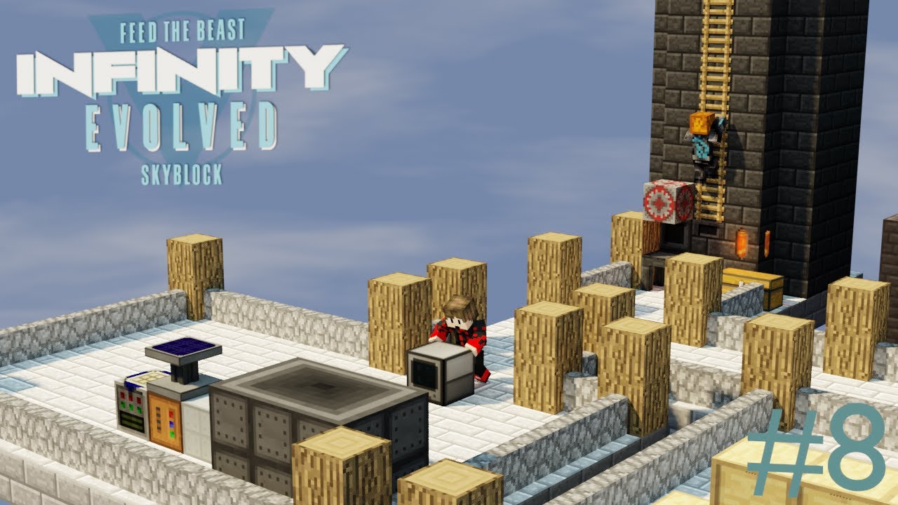 #8 "Mobfarm und Maschinen" - FTB Infinity Evolved Skyblock Expert Mode ...
