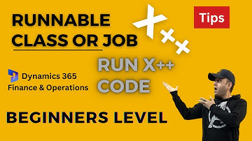 Run X++ Code while #learning | Runnable Class Job SysClassRunner | Dynamics 365 Finance #CursorRun