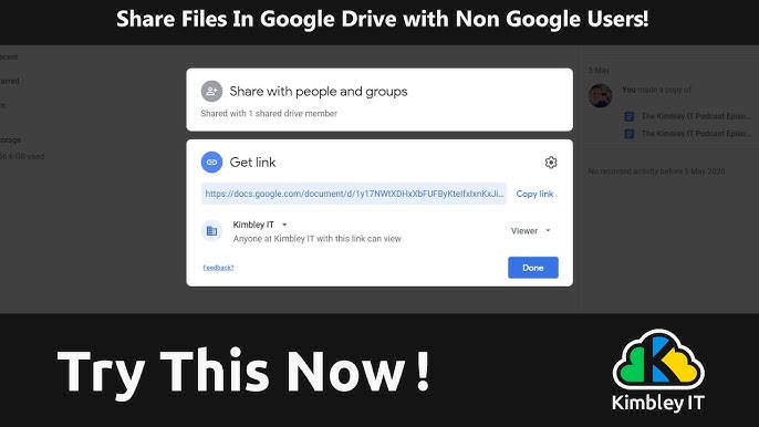 Share a Google Doc with a Non-Google User