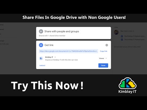 How to Share files in Google Drive with Non Google Account Users