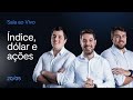 Anlise tcnica e day trade ao vivo  ndice dlar e aes  btg trader 20052024