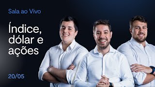 ANÁLISE TÉCNICA E DAY TRADE AO VIVO | Índice, Dólar e Ações | BTG Trader 20/05/2024