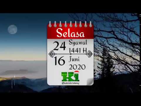 Selasa, 24 Syawal 1441 H / 16 Juni 2020