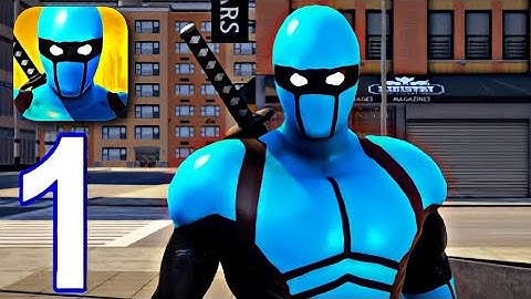 Blue Ninja, Superhero Game - Gameplay Walkthrough Part 1 - Tutorial (iOS,Android)