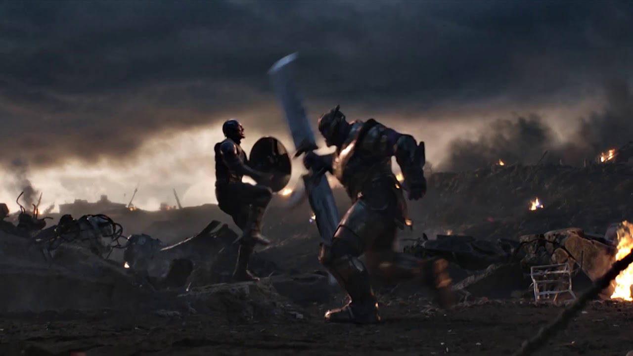 CAPTAIN AMERICA VS THANOS | AVENGERS : ENDGAME - YouTube